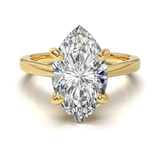 Cathedral Solitaire Frame 1.8mm thickness Yellow Gold