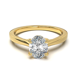 Cathedral Solitaire Frame 1.8mm thickness Yellow Gold