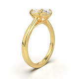 Cathedral Solitaire Frame 1.8mm thickness Yellow Gold