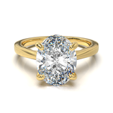 Cathedral Solitaire Frame 1.8mm thickness Yellow Gold