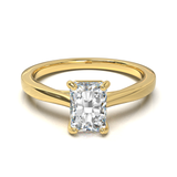 Cathedral Solitaire Frame 1.8mm thickness Yellow Gold