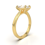 Cathedral Solitaire Frame 1.8mm thickness Yellow Gold