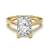 Cathedral Solitaire Frame 1.8mm thickness Yellow Gold