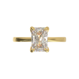 Cathedral Solitaire Frame 1.8mm thickness Yellow Gold