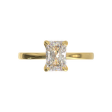 Cathedral Solitaire Frame 1.8mm thickness Yellow Gold