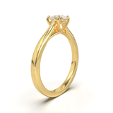 Cathedral Solitaire Frame 1.8mm thickness Yellow Gold