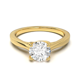 Cathedral Solitaire Frame 1.8mm thickness Yellow Gold