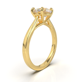 Cathedral Solitaire Frame 1.8mm thickness Yellow Gold
