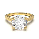 Cathedral Solitaire Frame 1.8mm thickness Yellow Gold