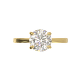 Cathedral Solitaire Frame 1.8mm thickness Yellow Gold