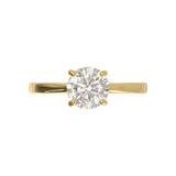 Cathedral Solitaire Frame 1.8mm thickness Yellow Gold