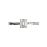 Cathedral Solitaire Frame 1.8mm thickness Yellow Gold