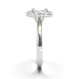 Cathedral Solitaire Frame 1.8mm thickness Yellow Gold