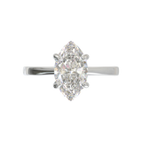 Cathedral Solitaire Frame 1.8mm thickness Yellow Gold