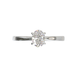 Cathedral Solitaire Frame 1.8mm thickness Yellow Gold
