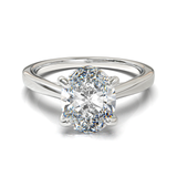 Cathedral Solitaire Frame 1.8mm thickness Yellow Gold