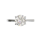 Cathedral Solitaire Frame 1.8mm thickness Yellow Gold