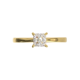 Cathedral Solitaire Frame 1.8mm thickness Yellow Gold