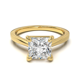 Cathedral Solitaire Frame 1.8mm thickness Yellow Gold