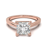 Cathedral Solitaire Frame 1.8mm thickness Yellow Gold