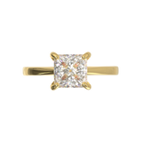 Cathedral Solitaire Frame 1.8mm thickness Yellow Gold