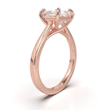Cathedral Solitaire Frame 1.8mm thickness Yellow Gold