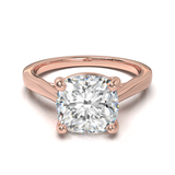 Cathedral Solitaire Frame 1.8mm thickness Yellow Gold