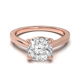 Cathedral Solitaire Frame 1.8mm thickness Yellow Gold