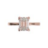 Cathedral Solitaire Frame 1.8mm thickness Yellow Gold