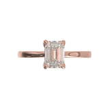 Cathedral Solitaire Frame 1.8mm thickness Yellow Gold