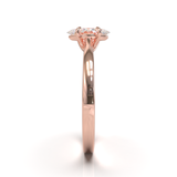Cathedral Solitaire Frame 1.8mm thickness Yellow Gold