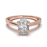 Cathedral Solitaire Frame 1.8mm thickness Yellow Gold