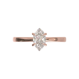 Cathedral Solitaire Frame 1.8mm thickness Yellow Gold