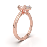Cathedral Solitaire Frame 1.8mm thickness Yellow Gold