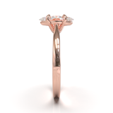 Cathedral Solitaire Frame 1.8mm thickness Yellow Gold