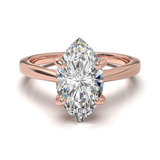 Cathedral Solitaire Frame 1.8mm thickness Yellow Gold