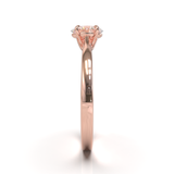 Cathedral Solitaire Frame 1.8mm thickness Yellow Gold