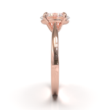 Cathedral Solitaire Frame 1.8mm thickness Yellow Gold