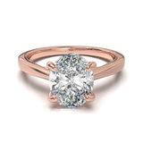 Cathedral Solitaire Frame 1.8mm thickness Yellow Gold