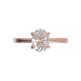 Cathedral Solitaire Frame 1.8mm thickness Yellow Gold