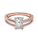Cathedral Solitaire Frame 1.8mm thickness Yellow Gold