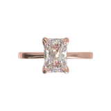 Cathedral Solitaire Frame 1.8mm thickness Yellow Gold