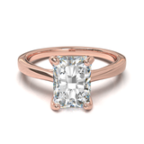 Cathedral Solitaire Frame 1.8mm thickness Yellow Gold
