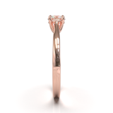 Cathedral Solitaire Frame 1.8mm thickness Yellow Gold