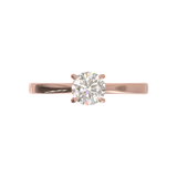 Cathedral Solitaire Frame 1.8mm thickness Yellow Gold