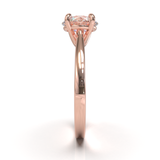 Cathedral Solitaire Frame 1.8mm thickness Yellow Gold