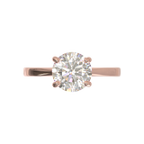 Cathedral Solitaire Frame 1.8mm thickness Yellow Gold