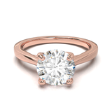 Cathedral Solitaire Frame 1.8mm thickness Yellow Gold