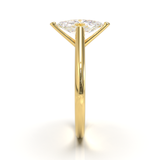 Cathedral Solitaire Frame 1.8mm thickness Yellow Gold