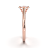 Cathedral Solitaire Frame 1.8mm thickness Rose Gold
